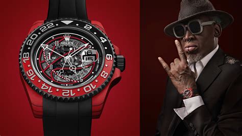 dennis rodman rolex|Dennis Rodman's Custom Rolex Is A Red Rocket For The Wrist.